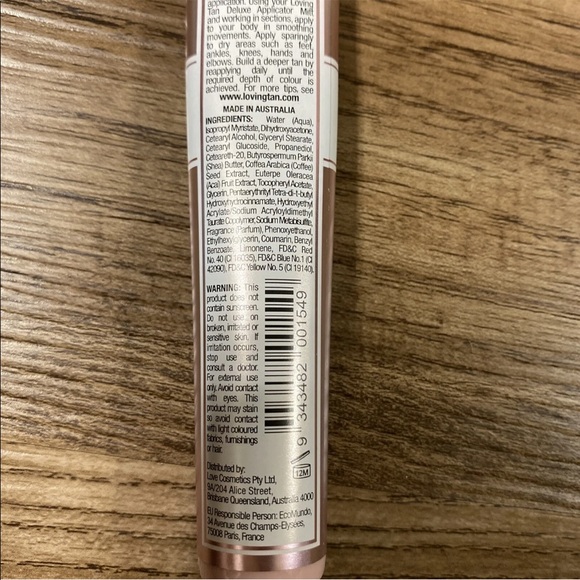 Loving Tan Deluxe Gradual Tan Tinted Body Lotion Dark Travel Size 0.6 oz Sealed. - Picture 3 of 3